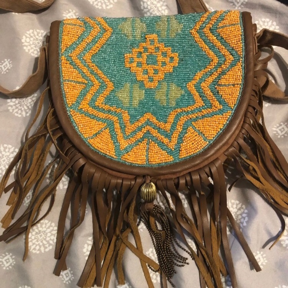Earthbound fringe purse